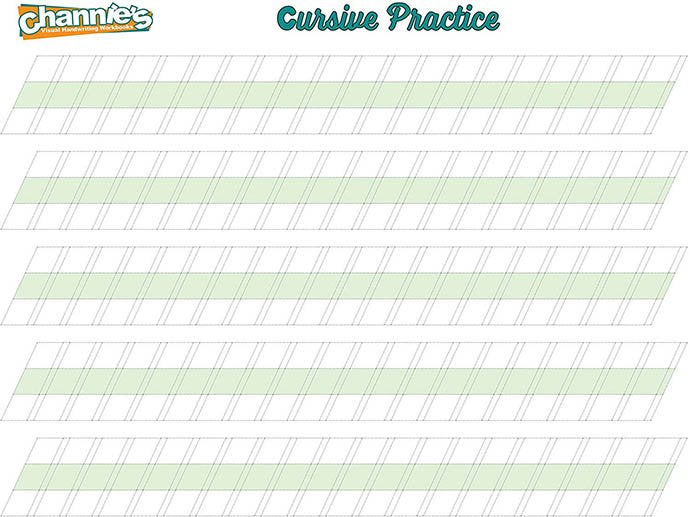 Channie's Visual Dry Erase & Magnetic Board for Cursive (2 Pack)