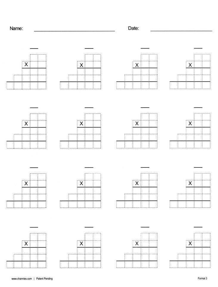 Channie's One Page A Day Triple Digit Blank Math Practice Ream of Double-Sided Pages (Pack of 125)