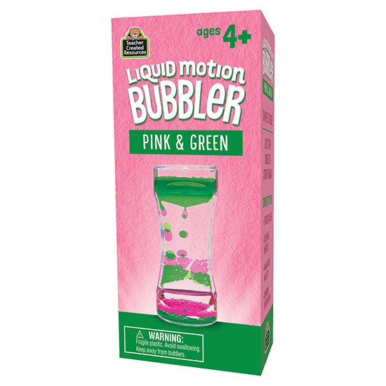 Pink & Green Liquid Motion Bubbler