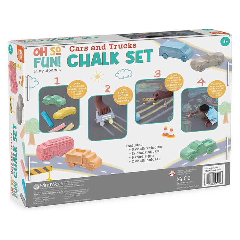 Oh So Fun! Cars and Trucks Chalk Set