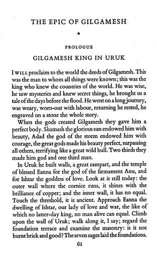 The Epic of Gilgamesh