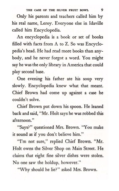 Encyclopedia Brown Keeps the Peace