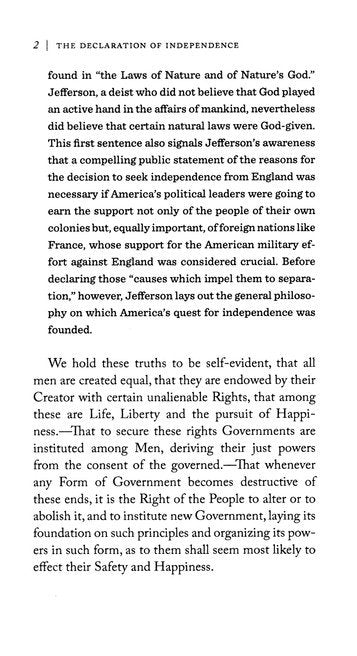 The Declaration of Independence and The U.S. Constitution and Amendments