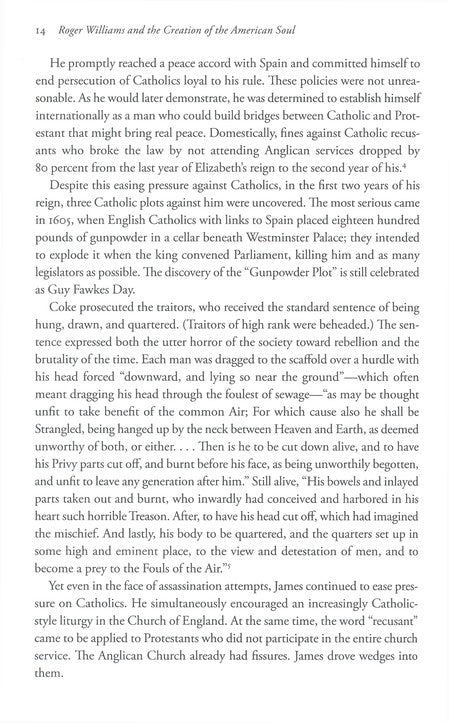 Roger Williams and the Creation of the American Soul:  Church, State, and the Birth of Liberty