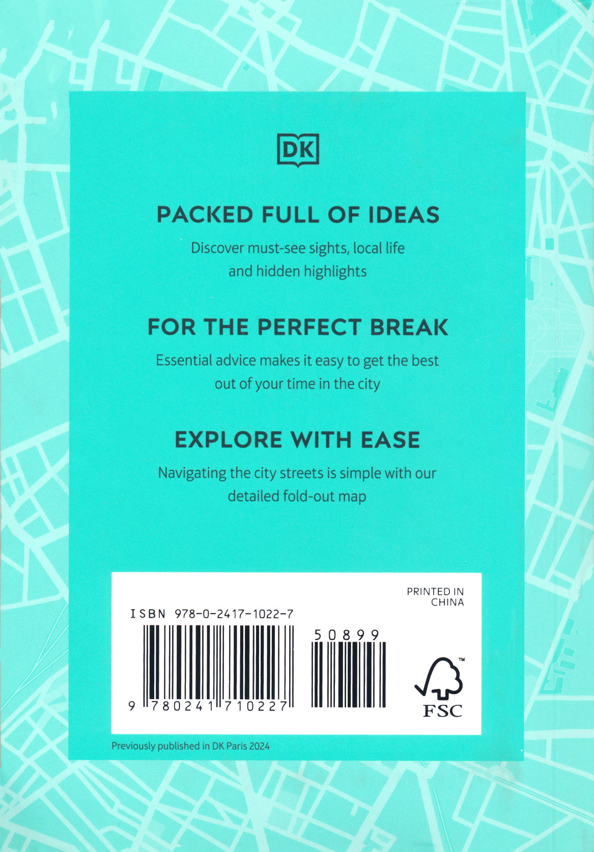 DK Eyewitness Paris Mini Map and Guide