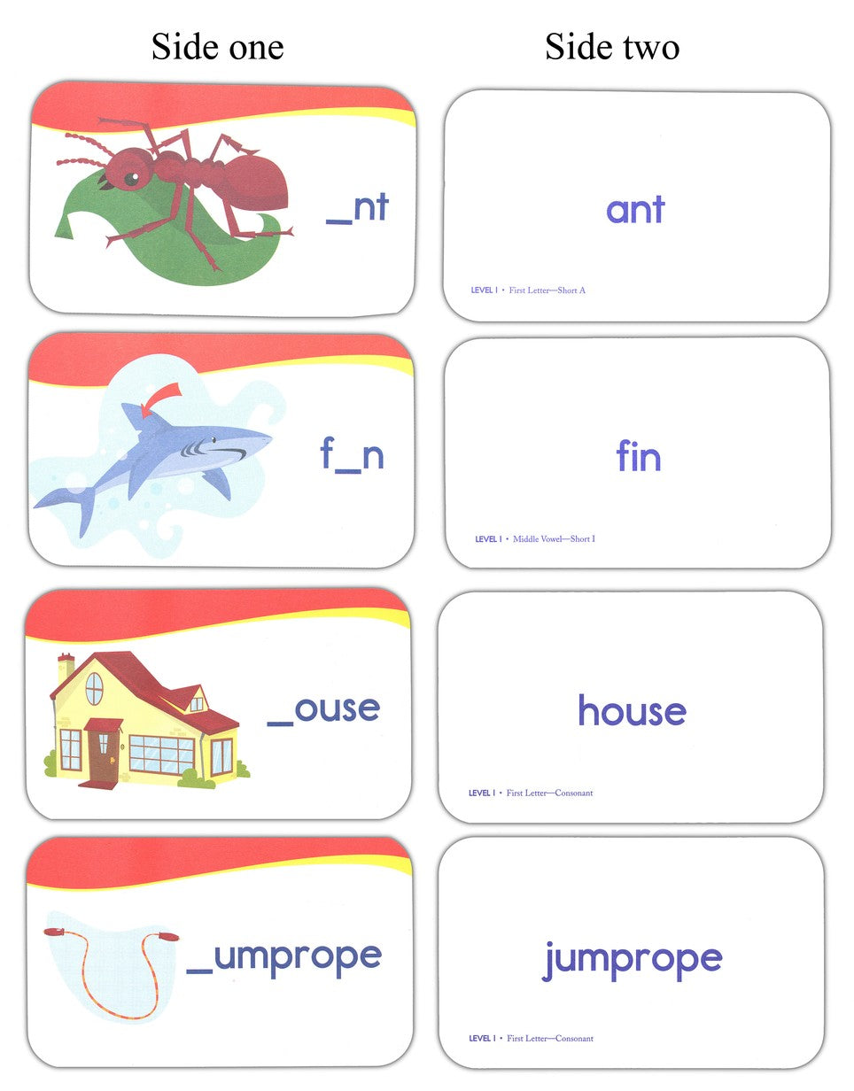 Spelling Flashcards - Kindergarten