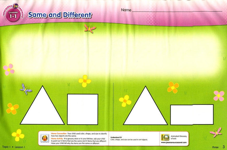 enVision Math 2011 Grade K Student Workbook