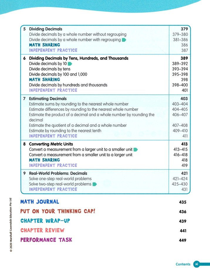 Math in Focus Student Edition Volume A Grade 5