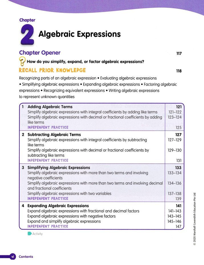 Math in Focus Student Edition Volume A Accelerated (Grades 7-8)