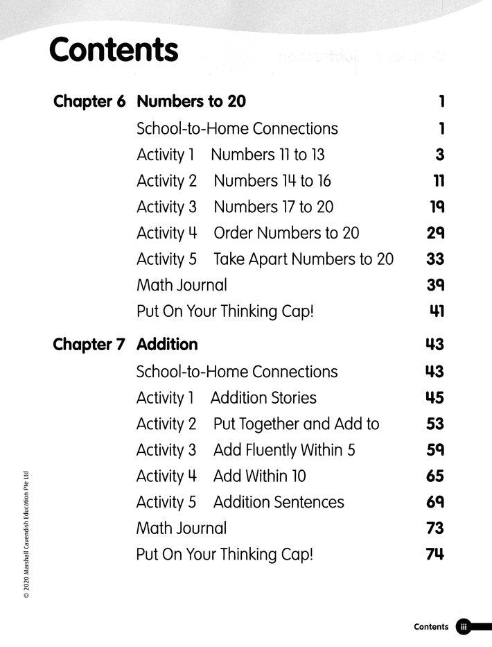 Math in Focus Extra Practice and Homework Volume B Grade K