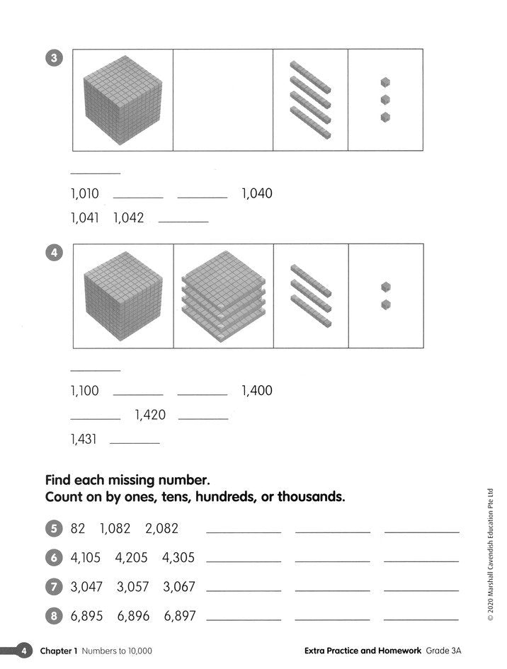 Math in Focus Extra Practice and Homework Volume A  Grade 3