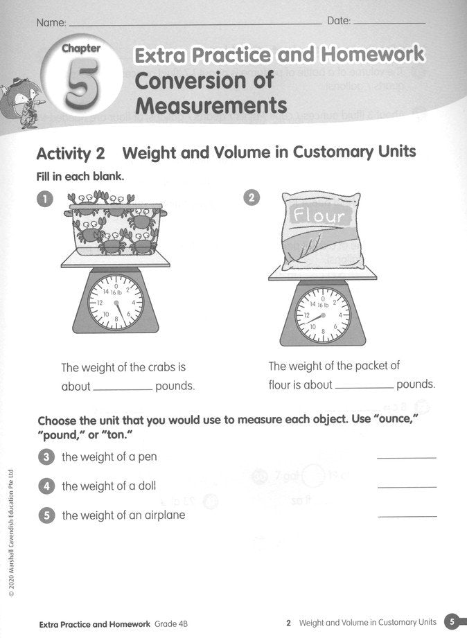 Math in Focus Extra Practice and Homework Volume B  Grade 4