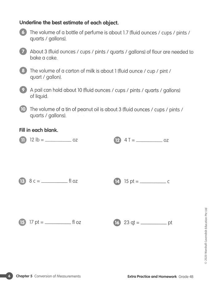 Math in Focus Extra Practice and Homework Volume B  Grade 4