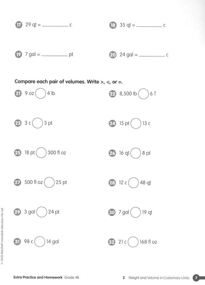 Math in Focus Extra Practice and Homework Volume B  Grade 4