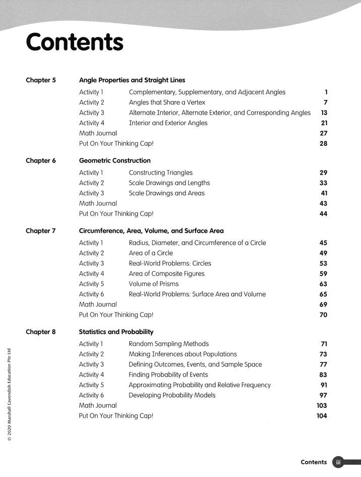 Math in Focus Extra Practice and Homework Volume B Course 2 (Grade 7)