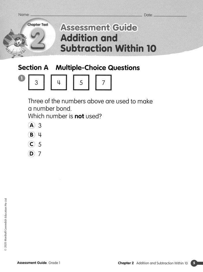 Math in Focus Assessment Guide Grade 1