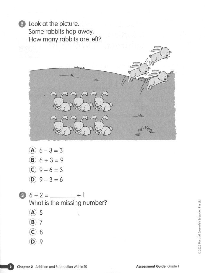 Math in Focus Assessment Guide Teacher Edition Grade 1