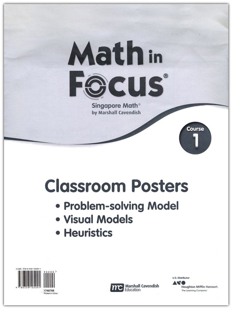 Math in Focus Posters Course 1 (Grade 6)