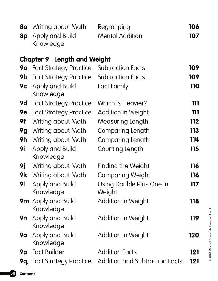 Math in Focus Singapore Math Fact Fluency Grade 1