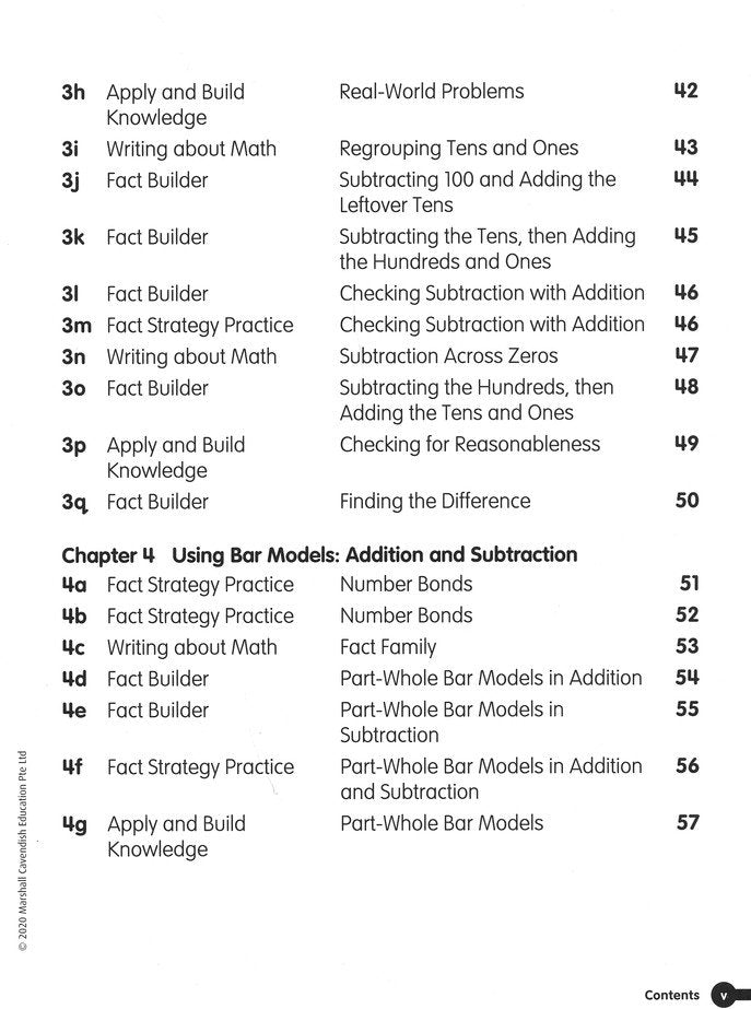 Math in Focus Singapore Math Fact Fluency Grade 2