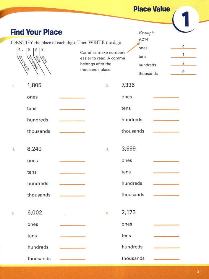 Basic Math Success Workbook: Third Grade