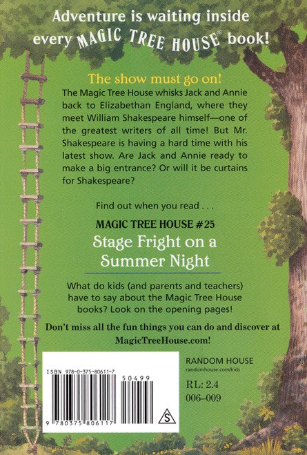 Magic Tree House #25: Stage Fright on Summer