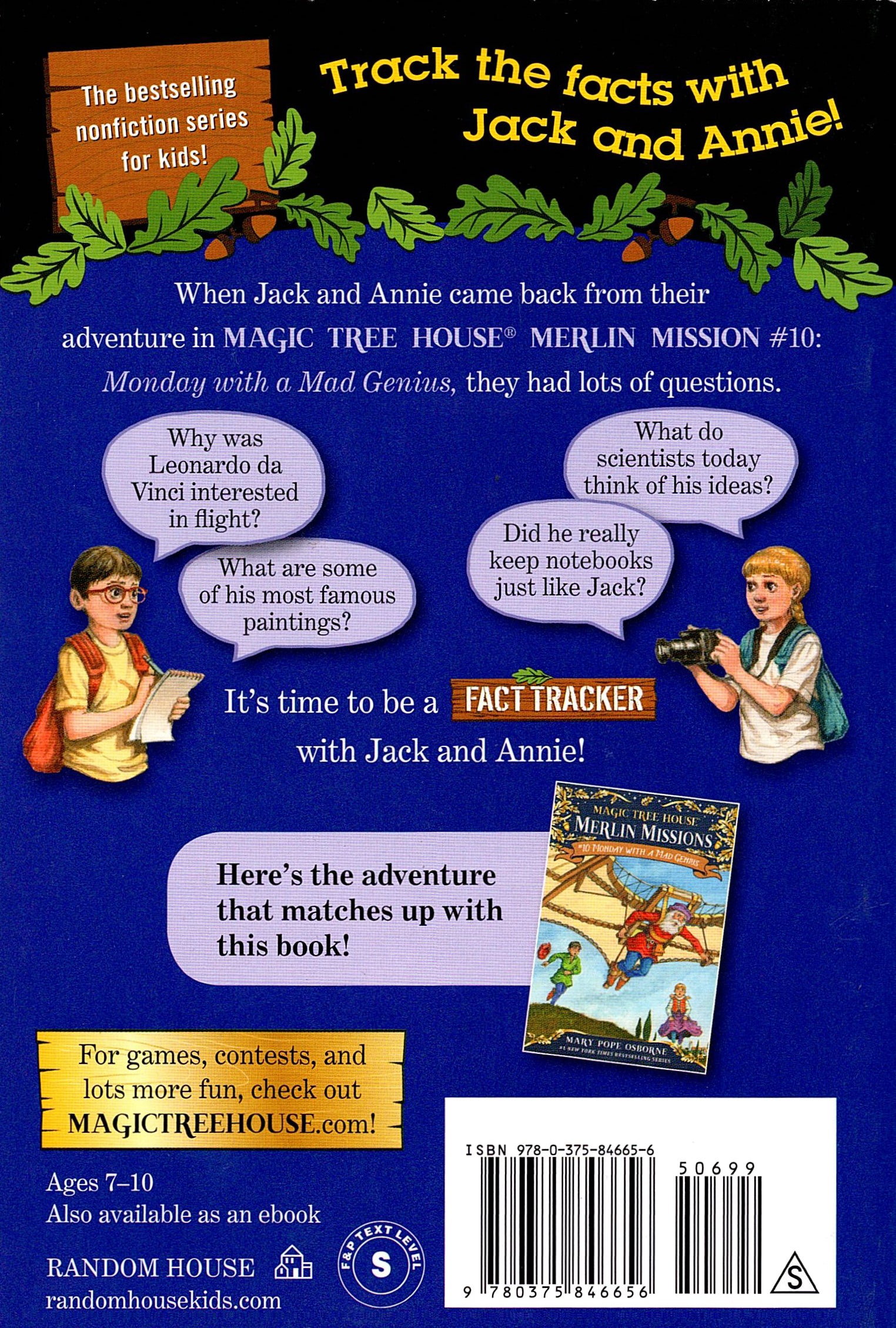 Magic Tree House Fact Tracker #19: Leonardo Da Vinci