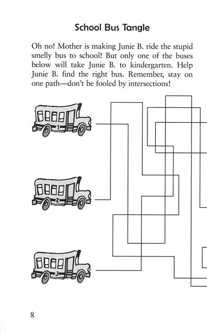 Junie B.'s These Puzzles Hurt My Brain Book