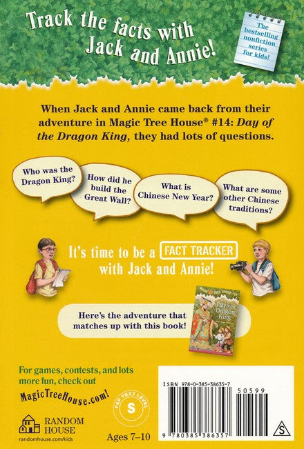 Magic Tree House Fact Tracker #31: China: Land of the Emperor's Great Wall: A Nonfiction Companion to Magic Tree House #14: Day of the Dragon King