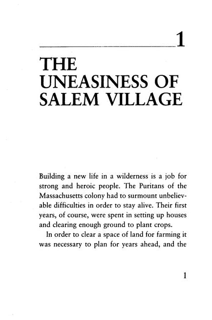 The Witchcraft of Salem Village