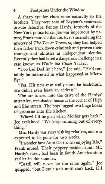 The Hardy Boys' Mysteries #12: Footprints Under the Window