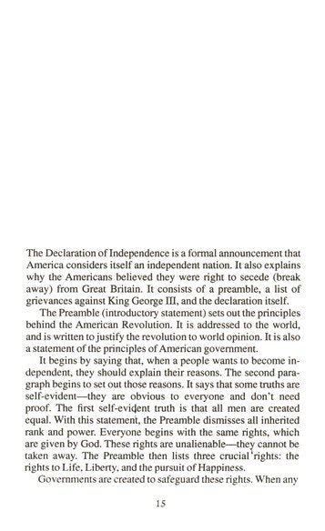 The Declaration of Independence and Constitution of the United States