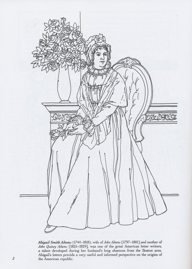 America's First Ladies Coloring Book