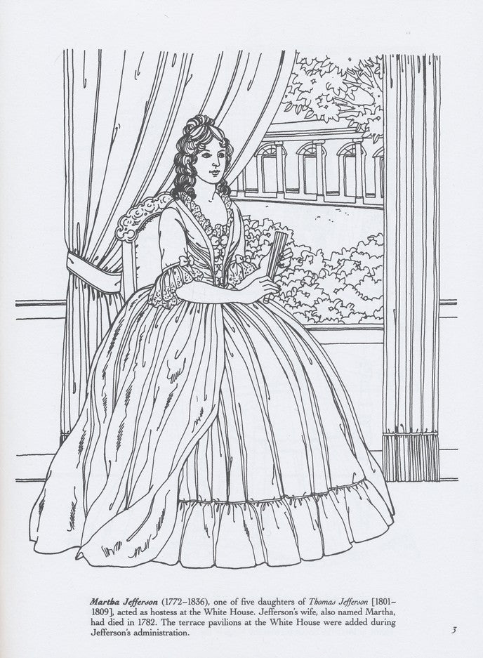 America's First Ladies Coloring Book