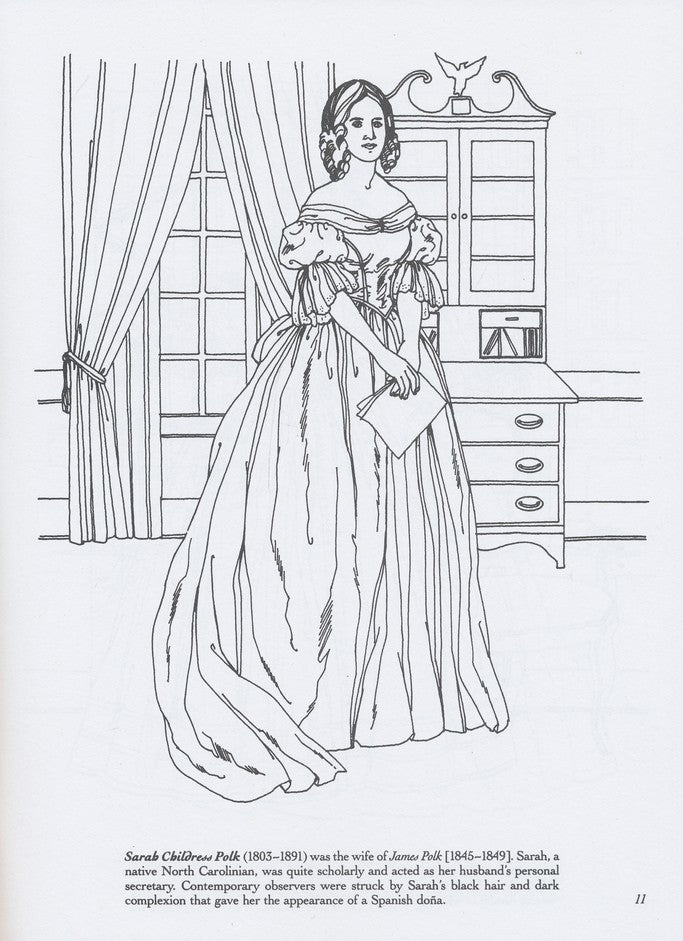 America's First Ladies Coloring Book