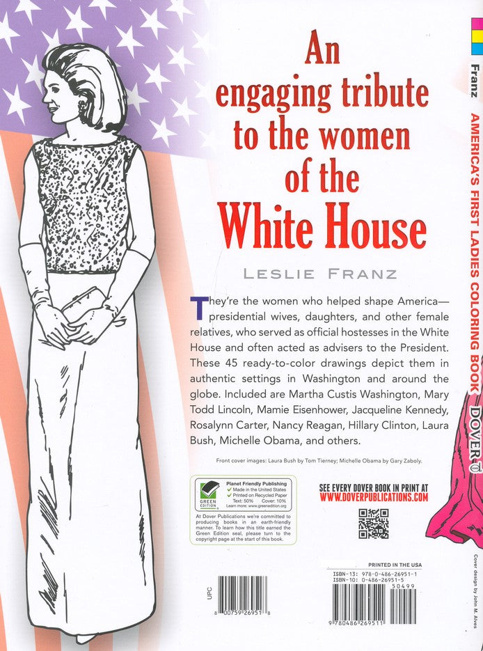 America's First Ladies Coloring Book