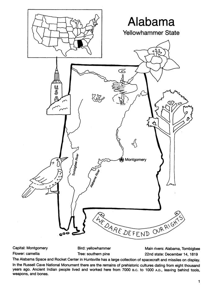 United States Coloring Book