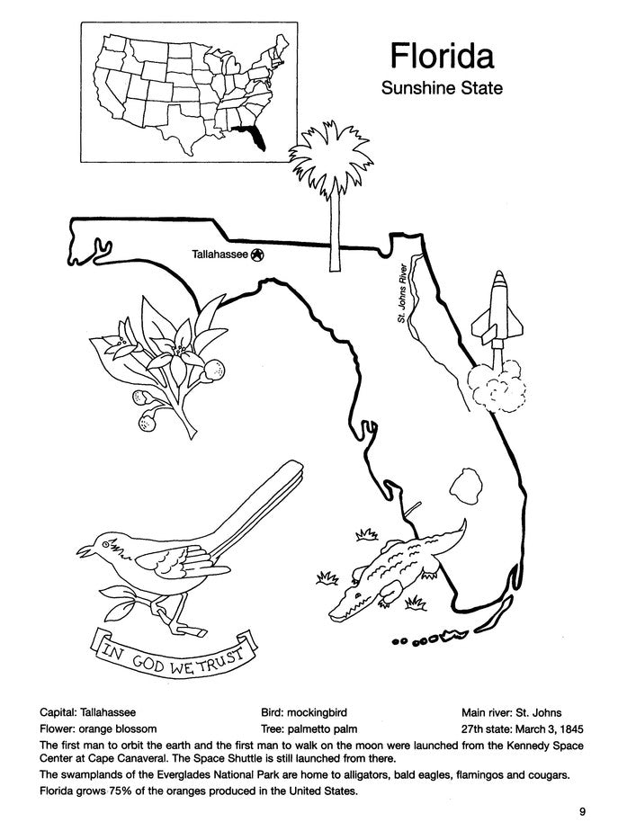 United States Coloring Book