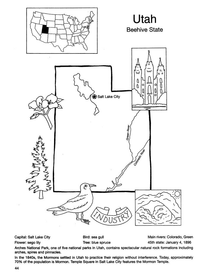 United States Coloring Book