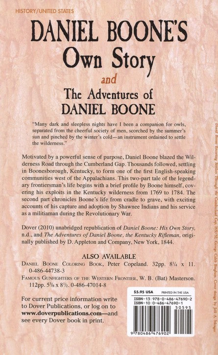 Daniel Boone's Own Story & The Adventures of Daniel Boone