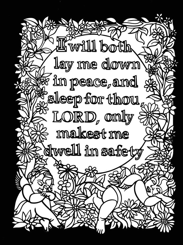 Psalms Stained Glass Coloring Book