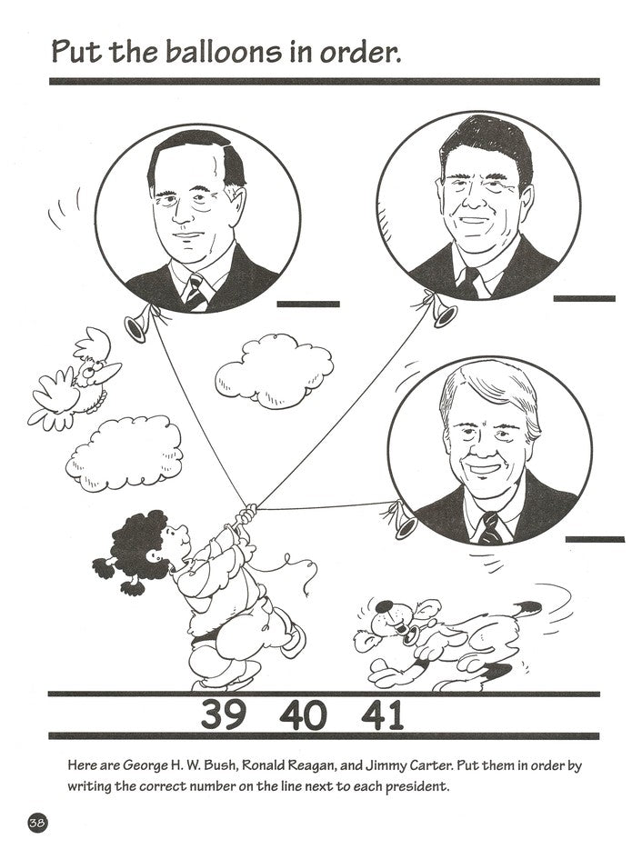 Presidents Facts and Fun Activity Book