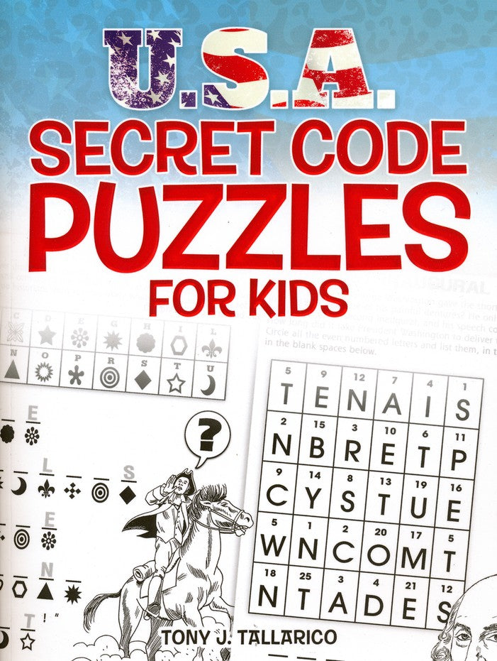 U.S.A. Secret Code Puzzles for Kids