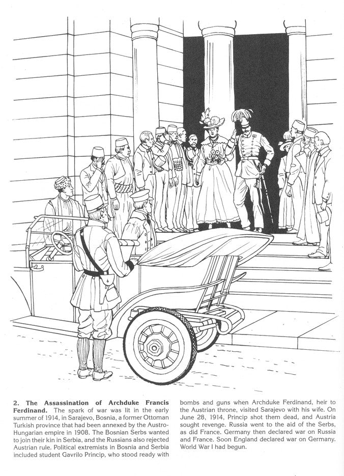 The Story of World War I Coloring Book
