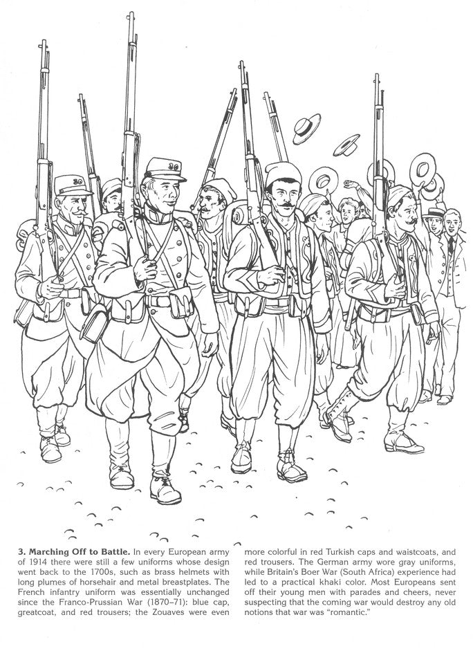 The Story of World War I Coloring Book
