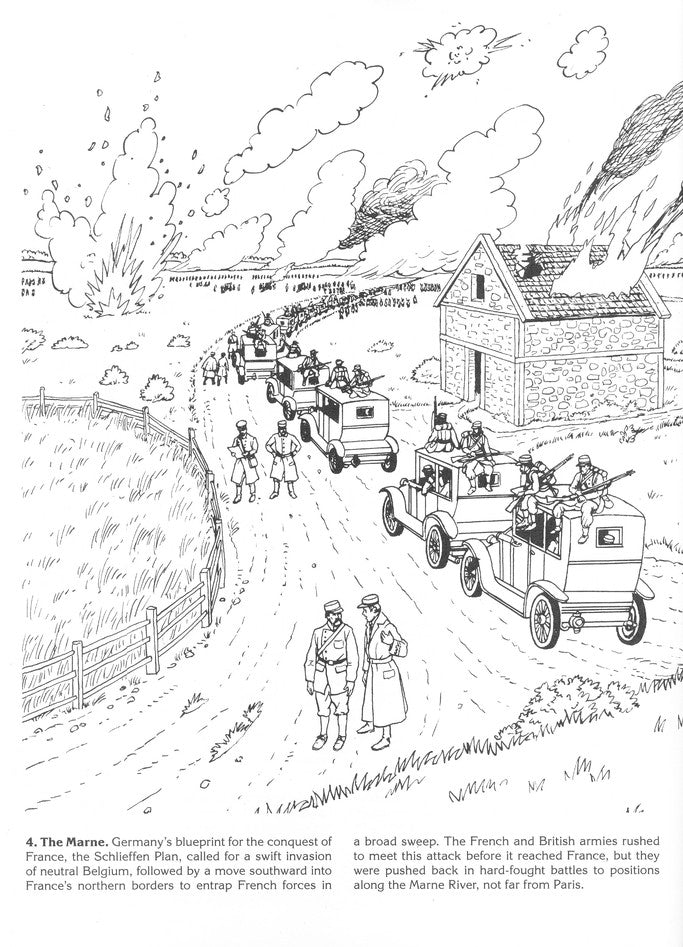 The Story of World War I Coloring Book