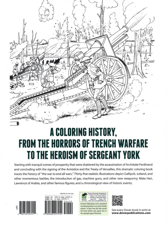 The Story of World War I Coloring Book