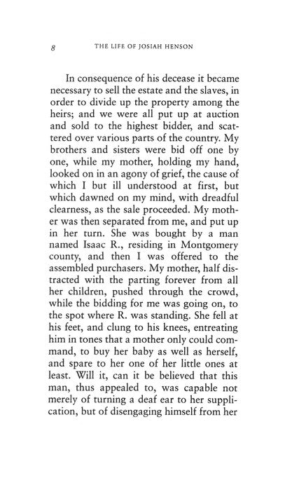 The Life of Josiah Henson: An Inspiration for Harriet Beecher Stowe's Uncle Tom