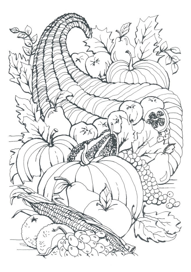 Autumn Scenes Coloring Book