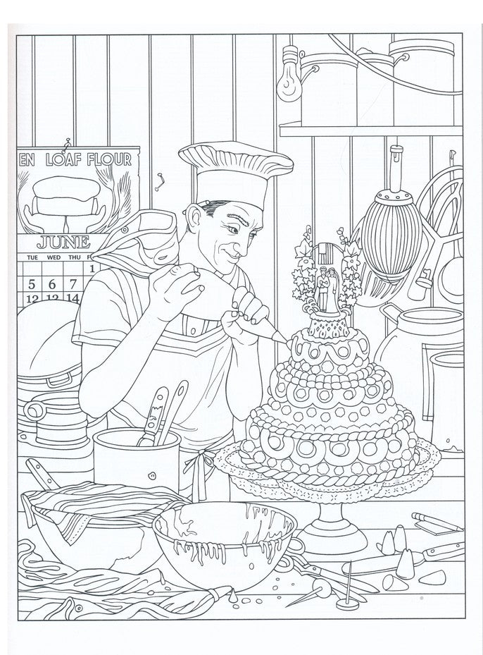 The Saturday Evening Post Americana Coloring Book